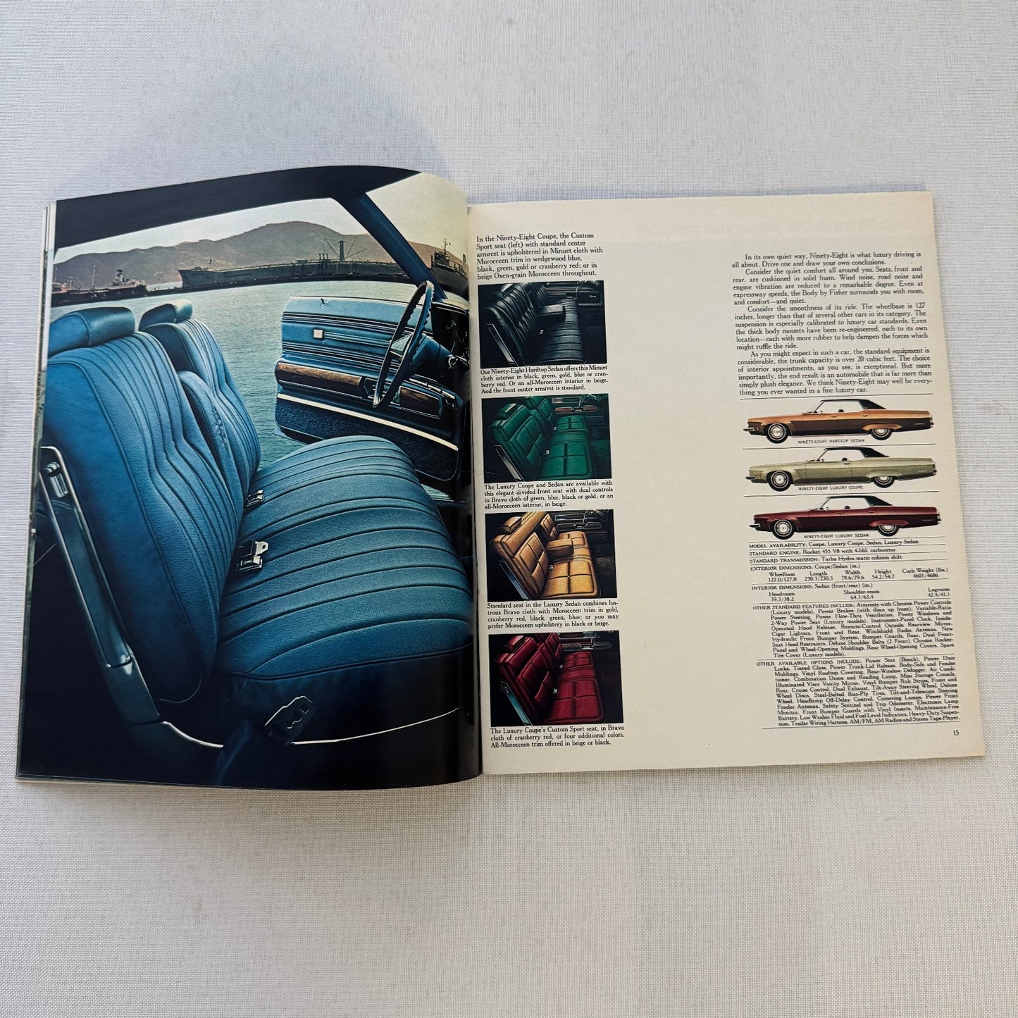 1973 Oldsmobile Sales Brochure Cutlass Supreme Omega Toronado Delta 88 Vintage