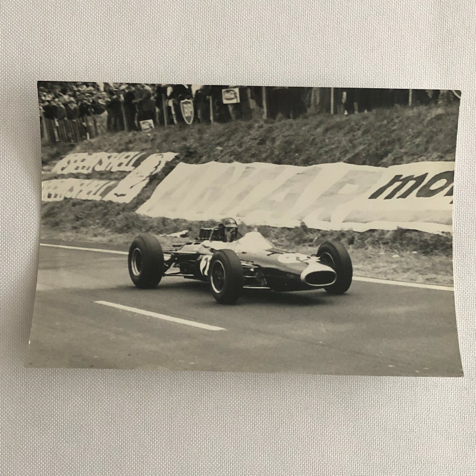 Vintage Grand Prix Racing Car Driver Photo Photograph Print 