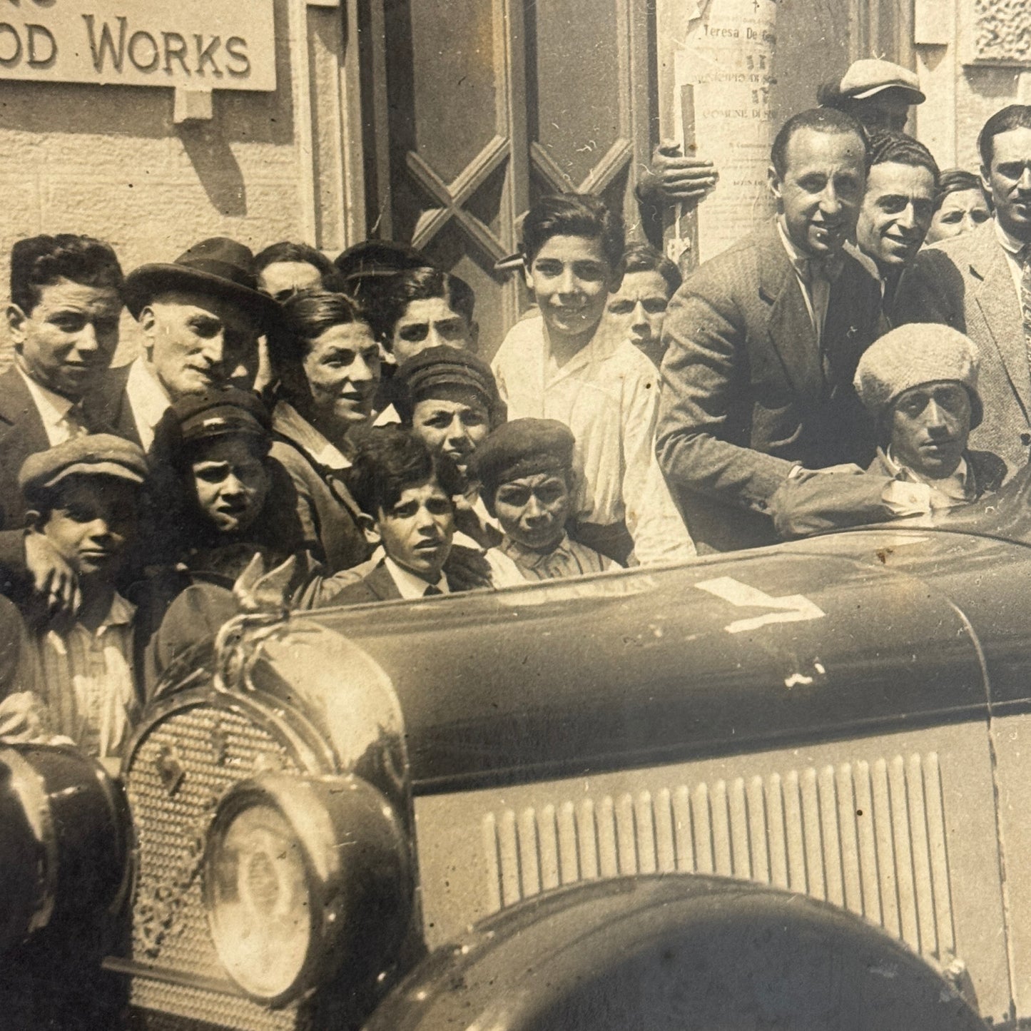 Antique Chrysler Car Automobile Photo Photograph Italian Photographer Stamp