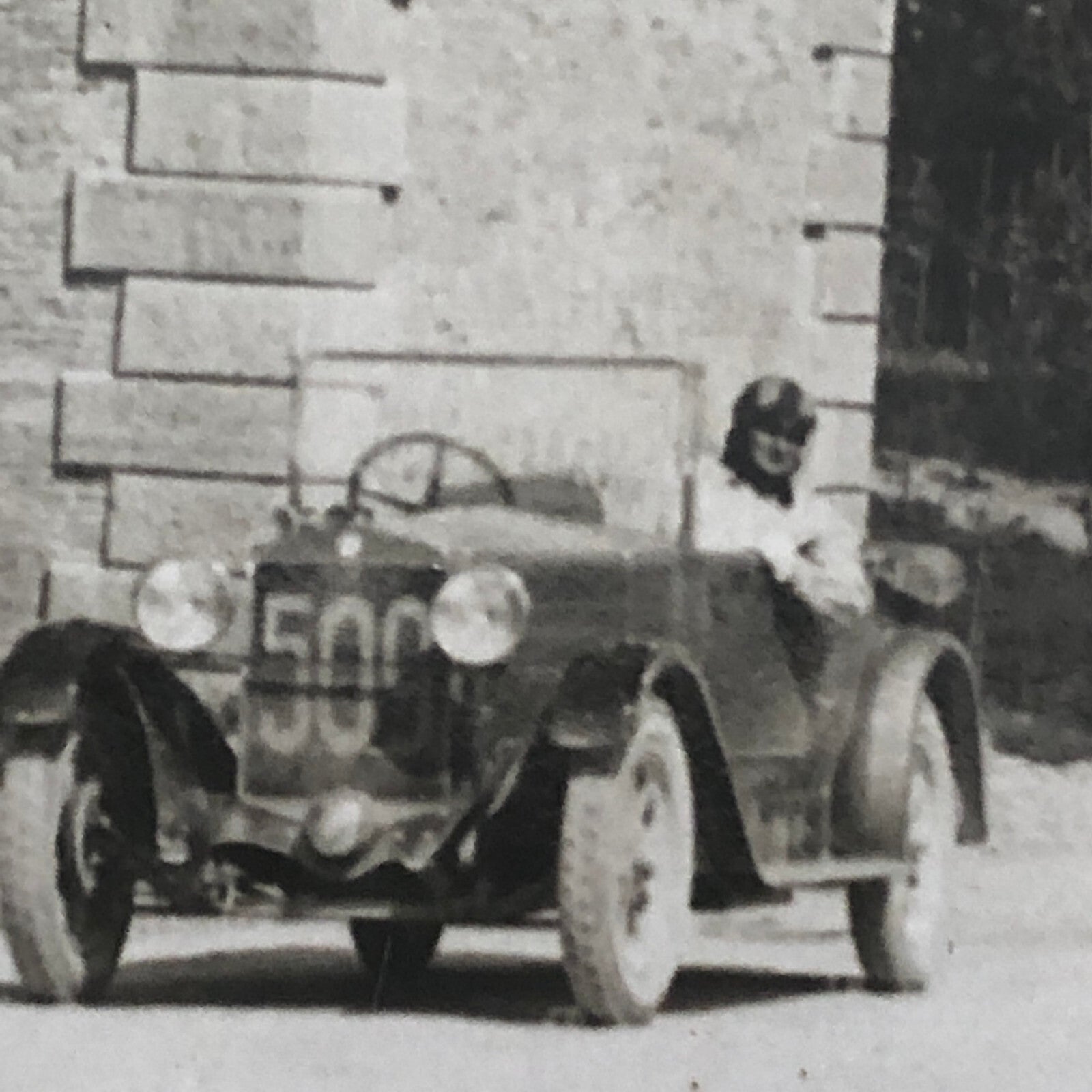Vintage Antique Car Automobile Photo Photograph Print Rally Racing ? 