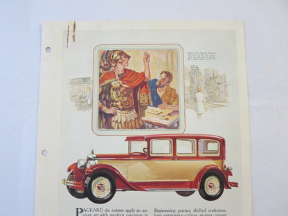 1927 1928 ? Packard Six Original Dealer Only Ad Proof Sedan 