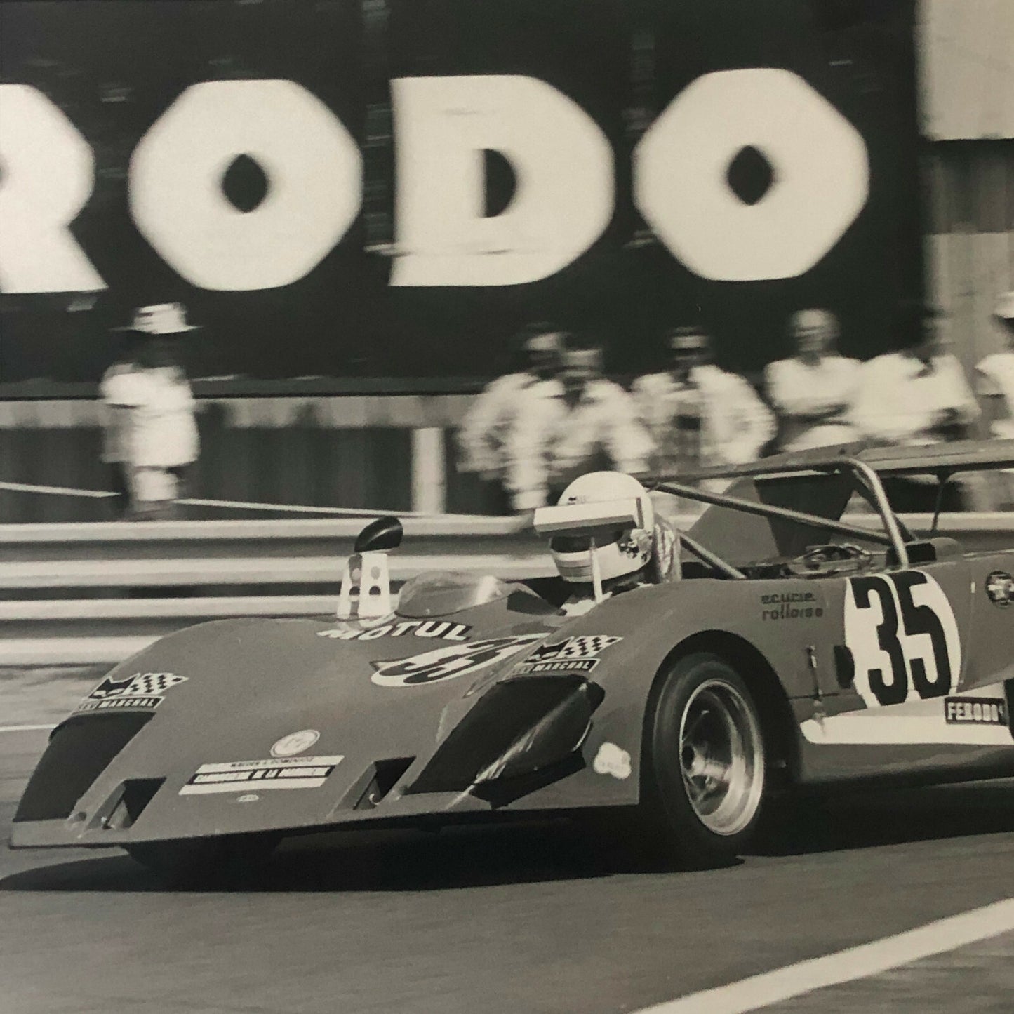 Vintage Racing Photo Photograph 1976 24 Hours of LeMans Lola T292 Car 