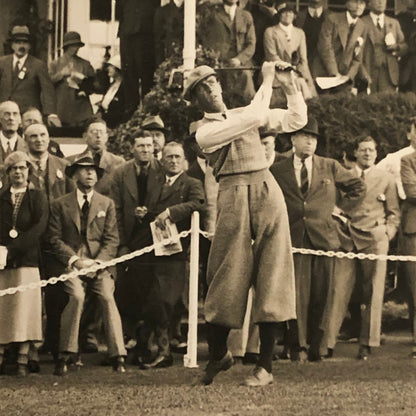 Press Photo Photograph Golf Golfer Tournament Alf Padgham Purley Downs 1933 LNA