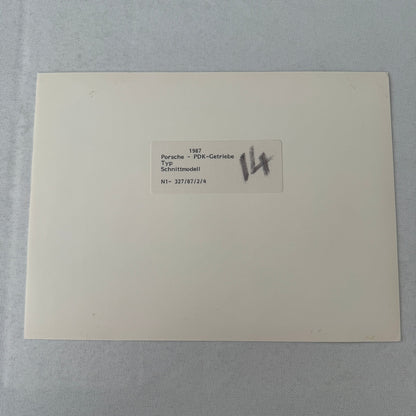 1987 Porsche Car Gearbox Cutaway Model Photo Photograph Print