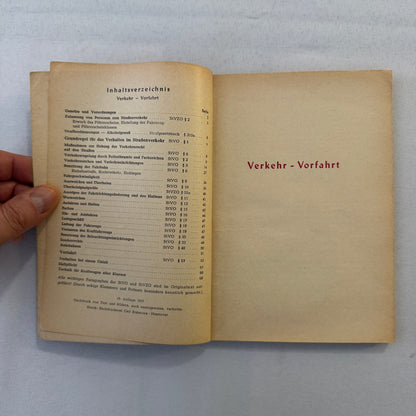 1953 Drivers Training Handbook Book German Germany Car Automobile