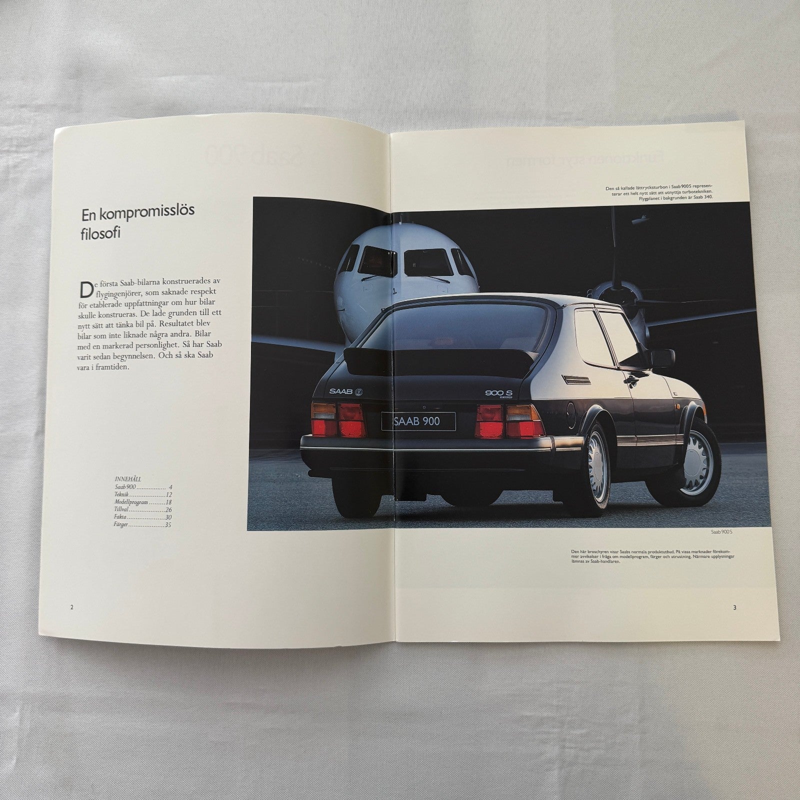 1992 Saab 900 Car Sales Brochure Catalog 900S 900i 900 Turbo Aero SWEDISH