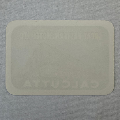 Vintage Hotel Travel Luggage Label Calcutta India Great Eastern Hotel Ltd Indian