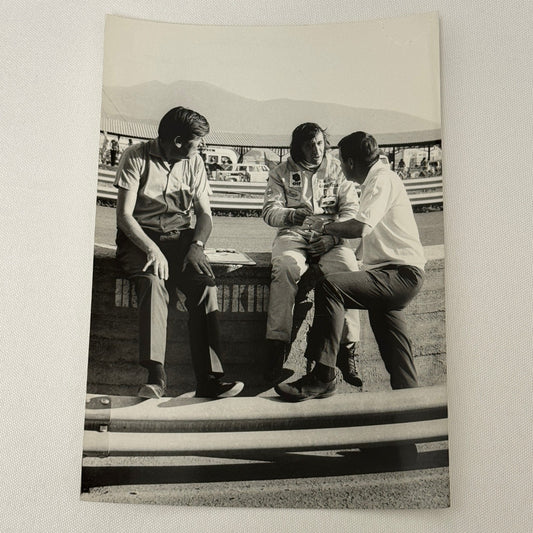 Vintage Racing Photo 1971 Austrian Grand Prix Ken Tyrrell Jackie Stewart