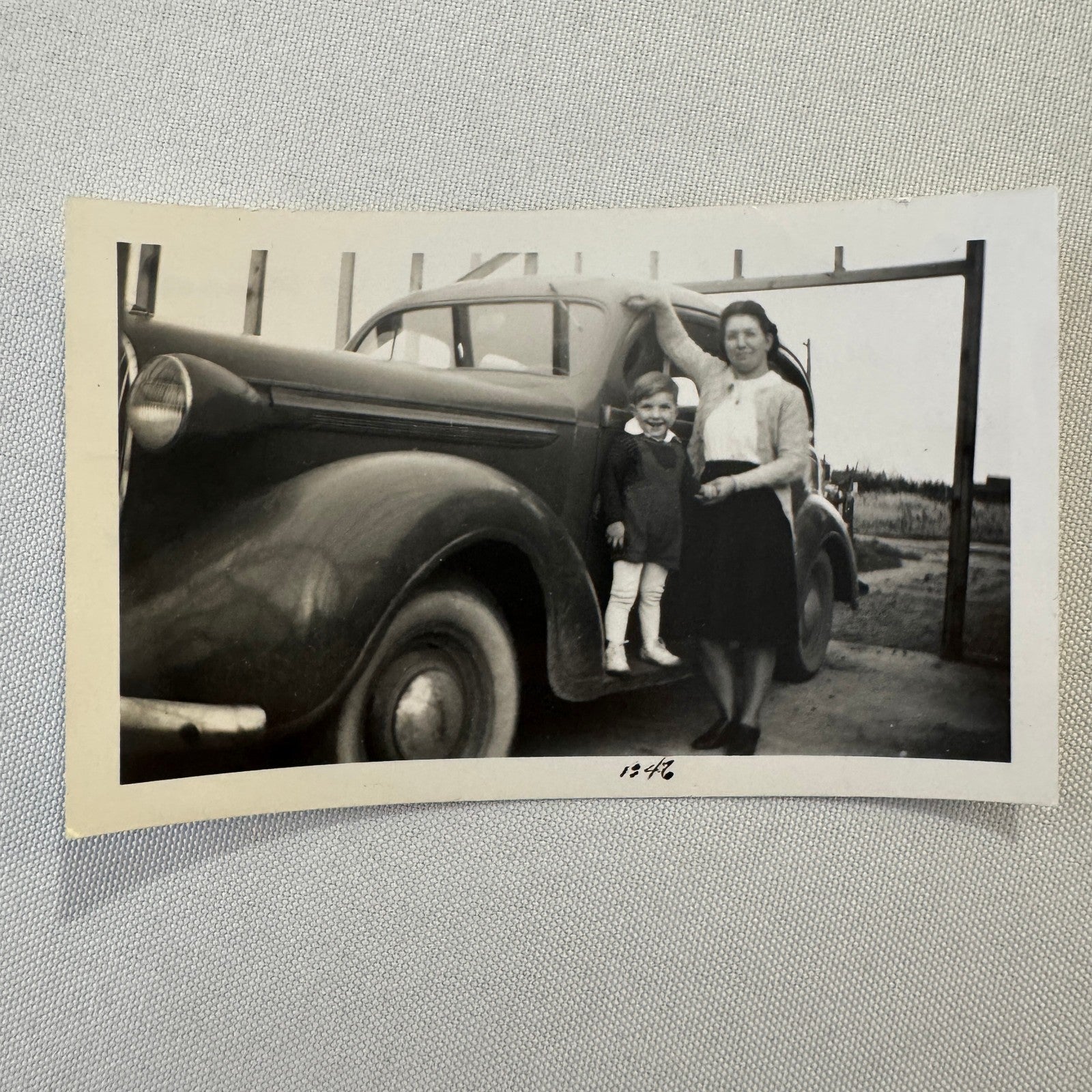 Vintage Car Automobile Photo Photograph Print Snapshot Quebec Canada