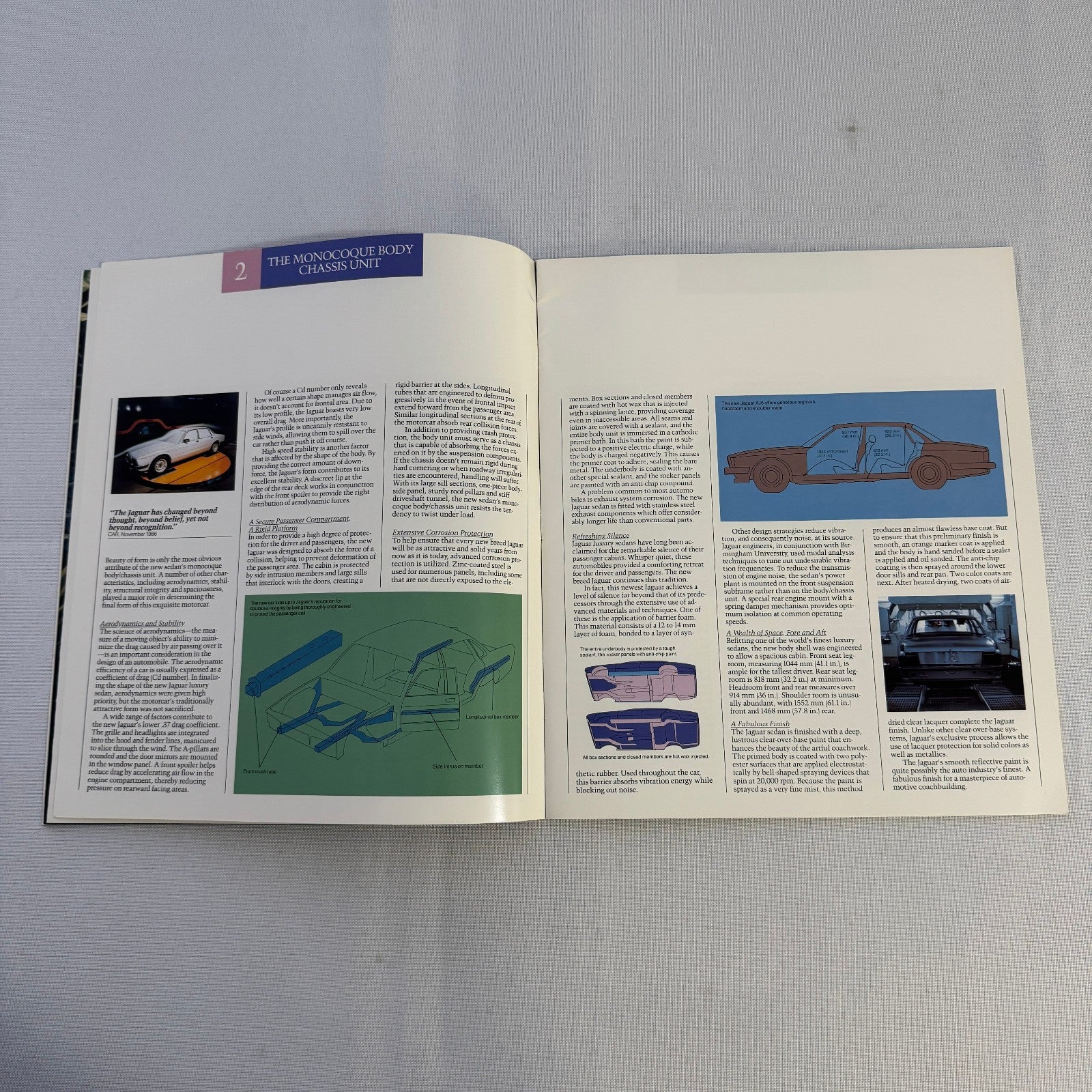 1987 Jaguar XJ6 and XJ6 Sovereign Car Sales Brochure Catalog Advertising Vintage