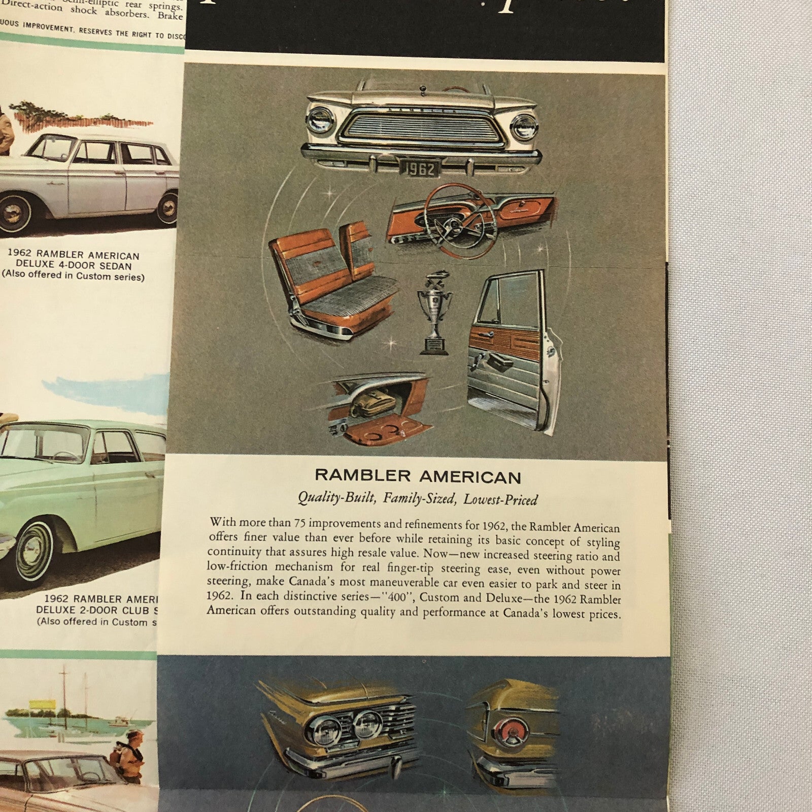 1962 Rambler Car Sales Brochure Catalog Classic Ambassador American Convertible