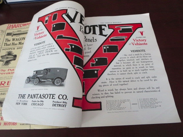 1921 Vehicle Monthly Magazine Klaxon Custom Car & Truck Bodies Paint Upholstery