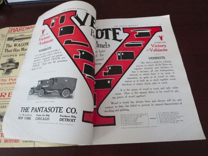 1921 Vehicle Monthly Magazine Klaxon Custom Car & Truck Bodies Paint Upholstery