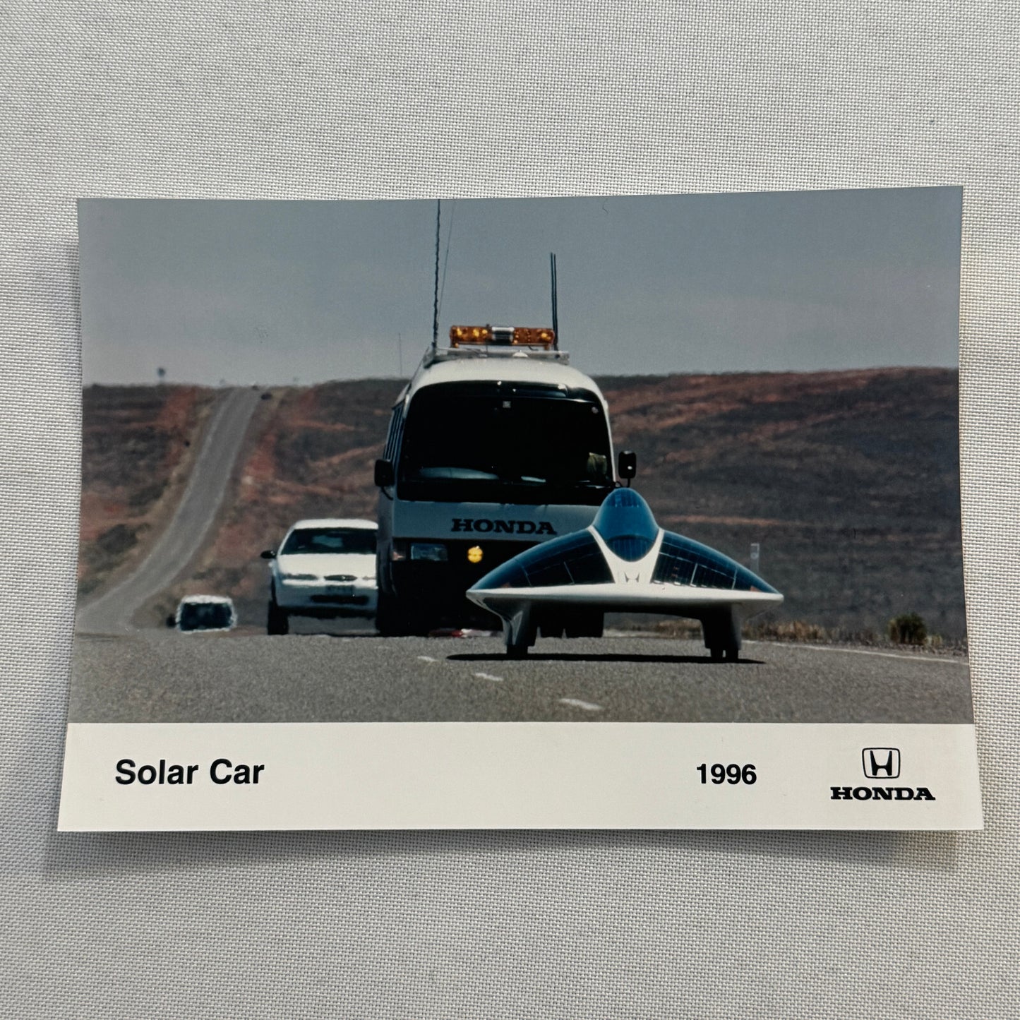 1996 Honda Solar Car Factory Press Photo Photograph Print Lot 2x