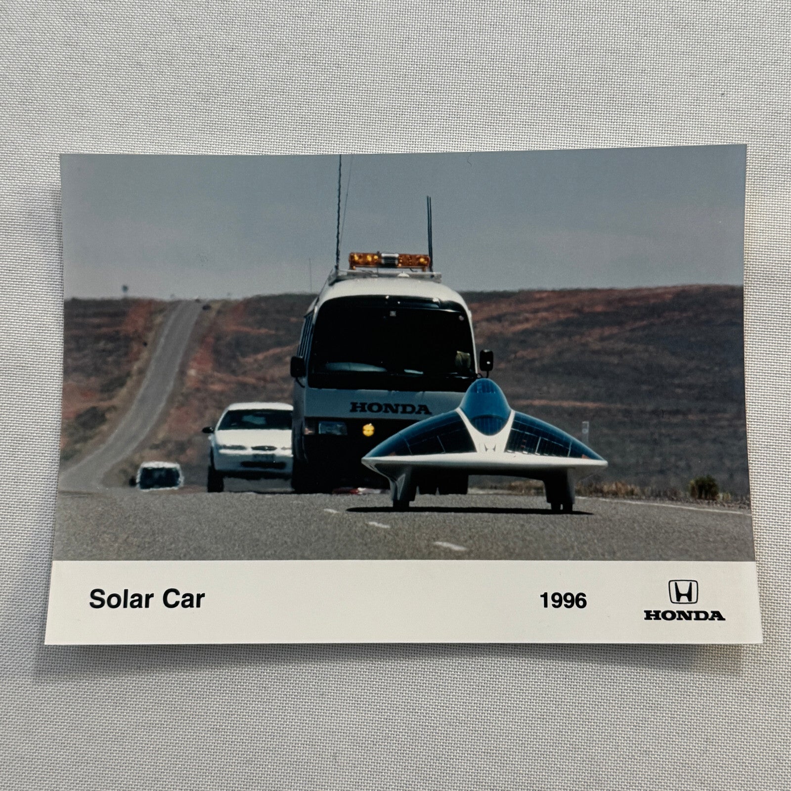 1996 Honda Solar Car Factory Press Photo Photograph Print Lot 2x