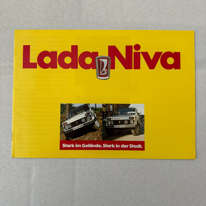 Lada Niva Car Sales Brochure Catalog Niva UT Niva E Niva 5000 C 5000C GERMAN