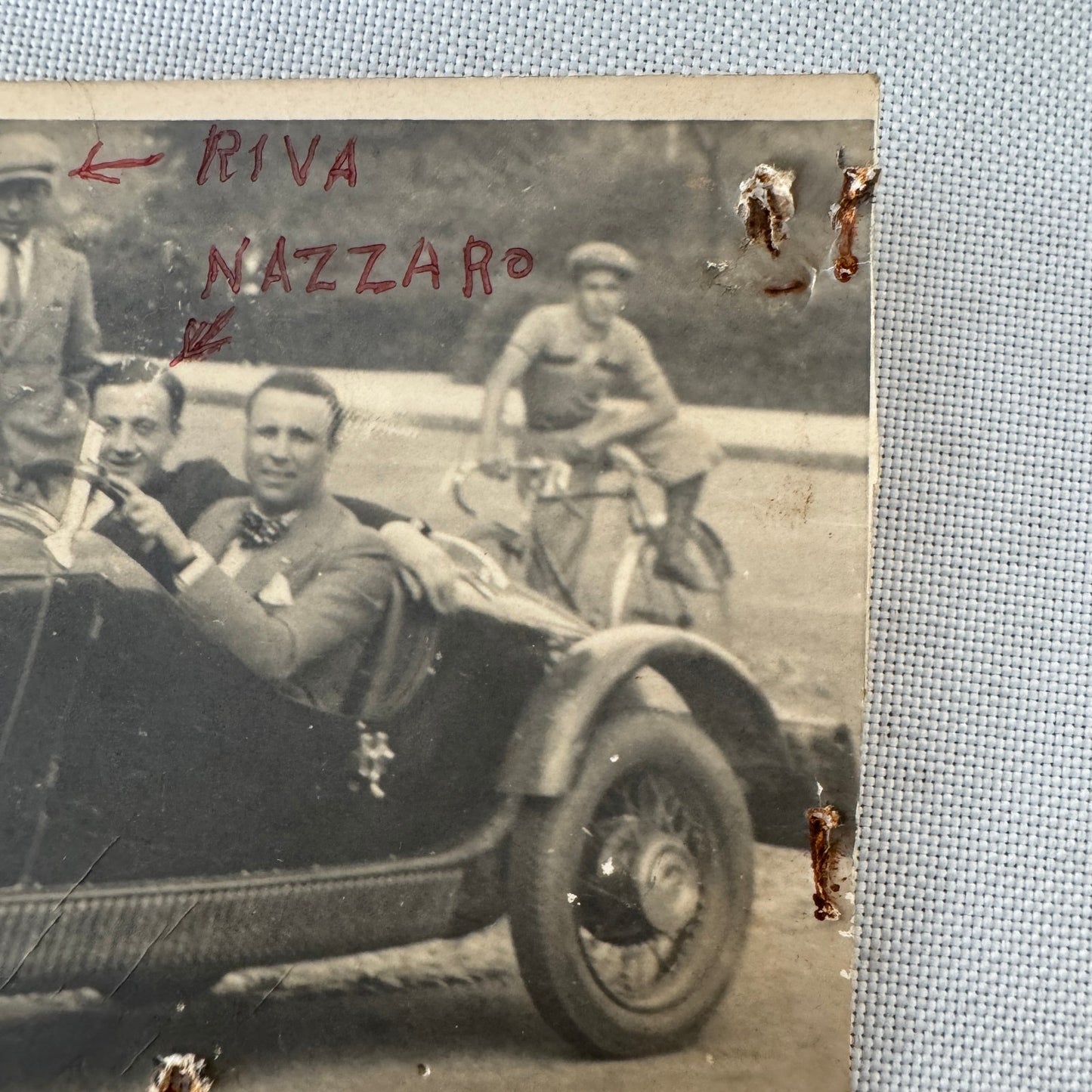 1930 Fiat 508 Italian Racing Real Photo Postcard Post Card Coppa D'Oro Nazzaro +