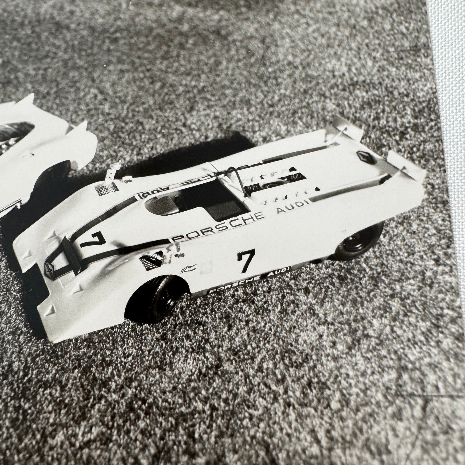 Vintage Porsche Toy Car Photo Photograph Print Lot 3x