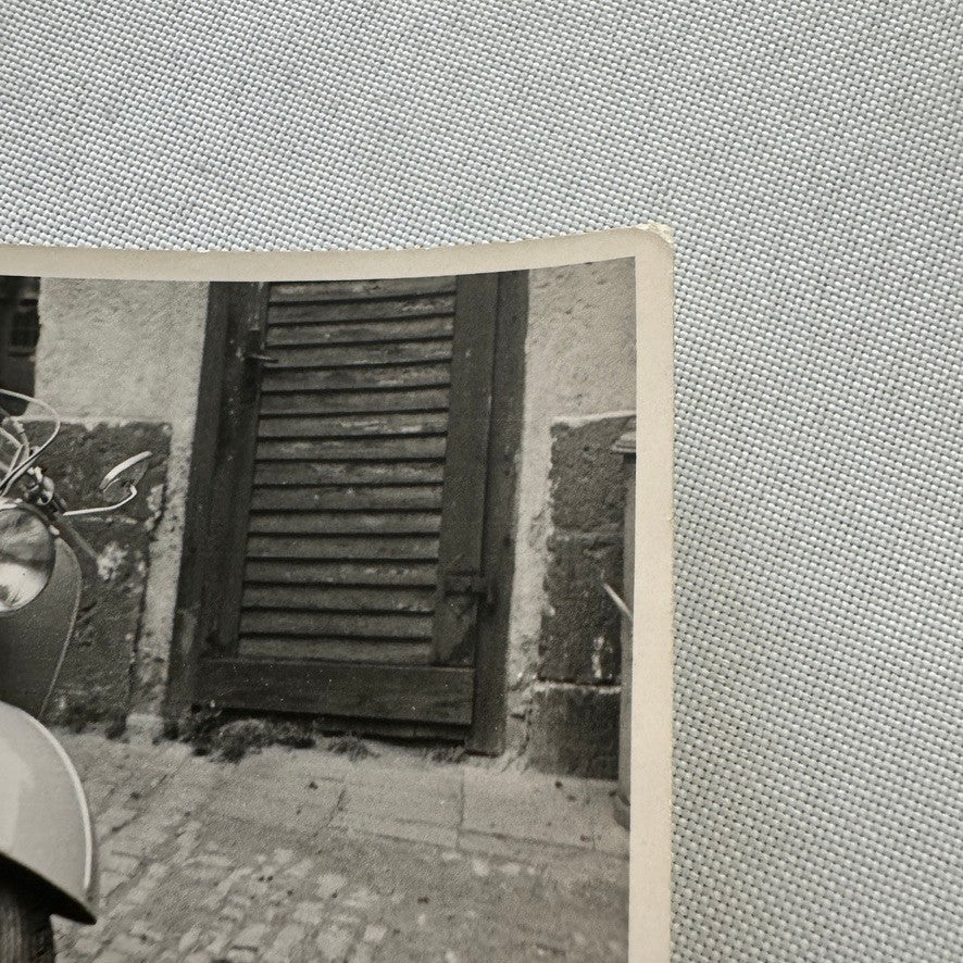 Vintage Scooter Photo Photograph Print Unidentified