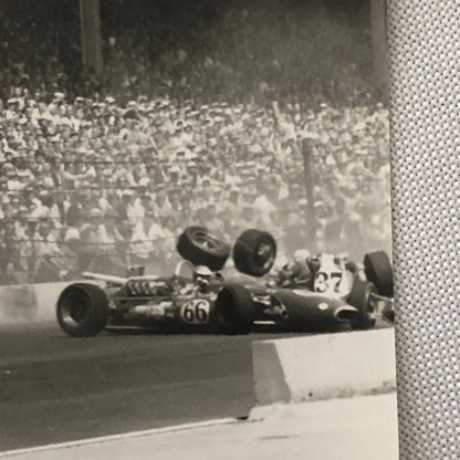 Vintage Indy 500 Crash Wreck Indianapolis 500 Racing Photo Photograph Hill +
