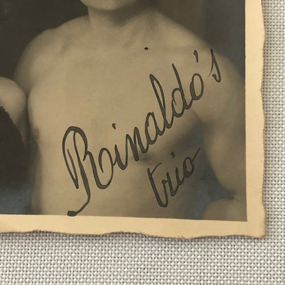 Circus Performer Aerial Acrobats Rinaldos Trio RPPC Real Photo Postcard