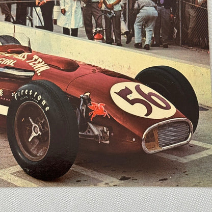 Vintage Indy Racing Postcard Fred Agbashian Motorport Driver Post Card