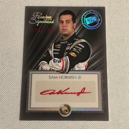 2010 Press Pass Premium Signatures Sam Hornish Jr Auto Autograph Signed Card