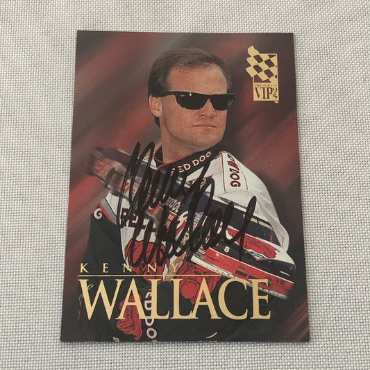1995 Press Pass Kenny Wallace Auto Autograph Signature Signed Card NASCAR