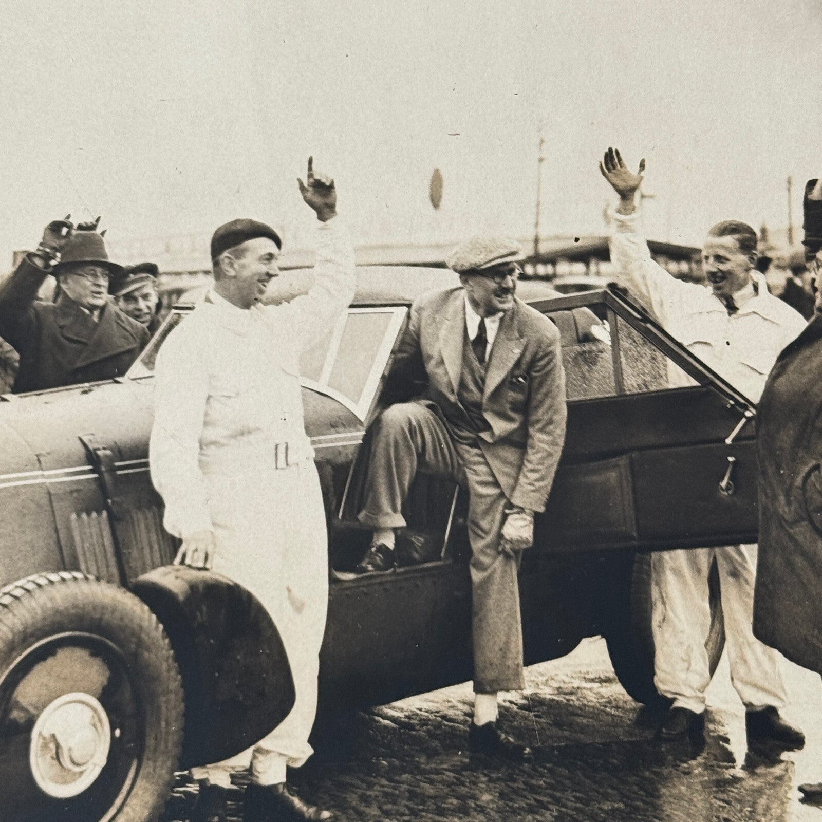 Press Photo Photograph George Eyston Land Speed Record Racing Car Brooklands