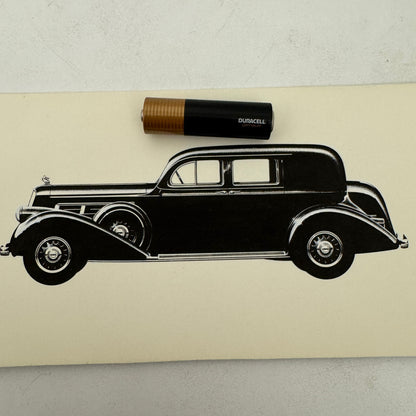 1937 Pierce Arrow Formal Sedan Car Illustration Art Drawing Vintage Miniature