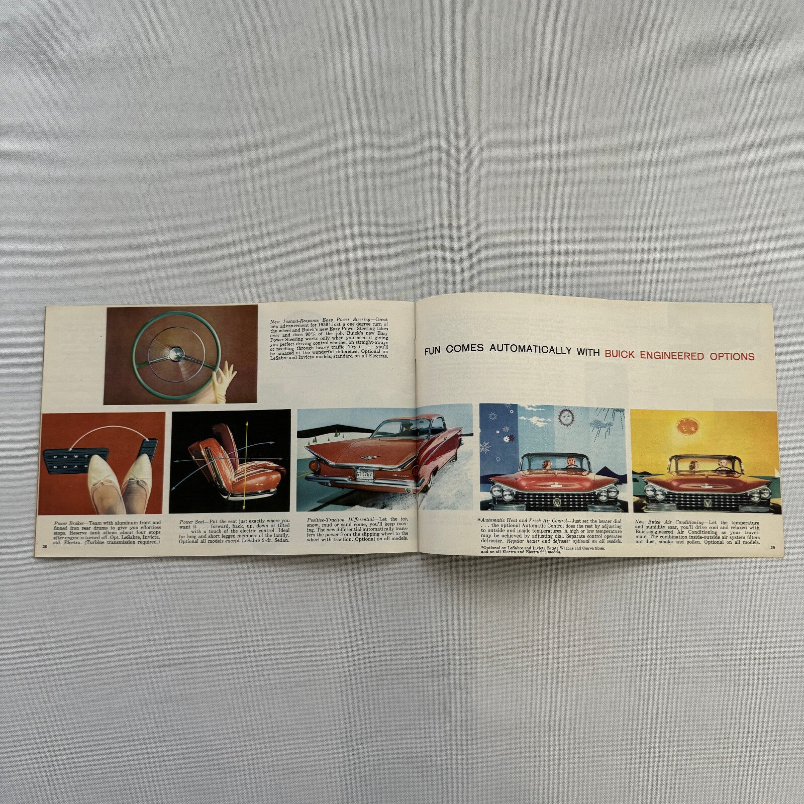 1959 Buick Car Sales Brochure Catalog LeSabre Invicta Electra 225