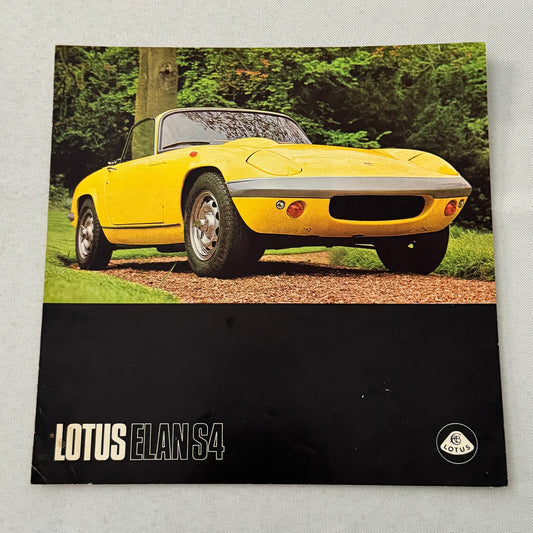 Vintage Lotus Elan S4 Sports Car Sales Brochure Catalog