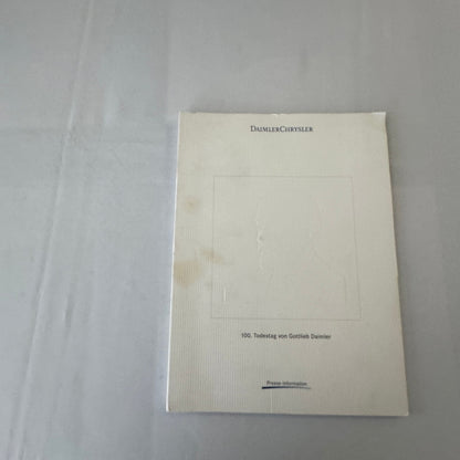 Mercedes Benz History Early Press Kit Gottlieb Daimler Photos GERMAN