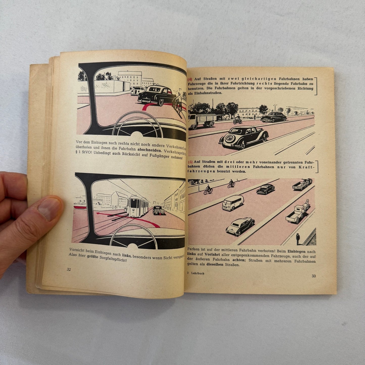 1953 Drivers Training Handbook Book German Germany Car Automobile