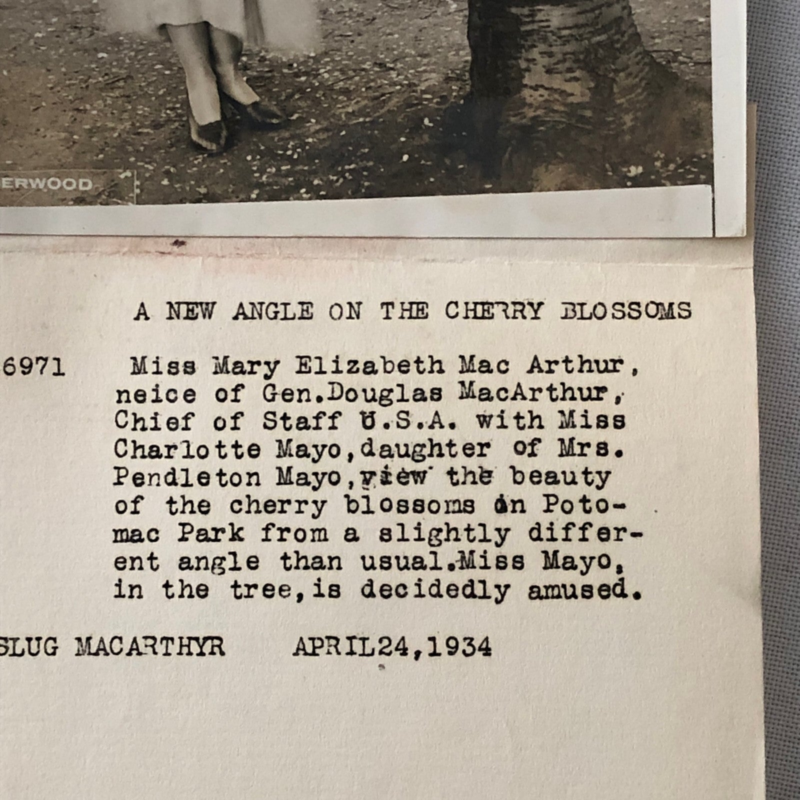 Press Photo Photograph Family of General Douglas MacArthur & Pendleton Mayo 1934