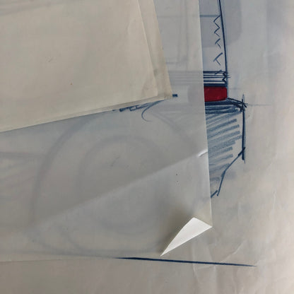 Car Styling Concept Illustration Art Drawing Sketch Vintage Lot 14x NOTTRODT Van