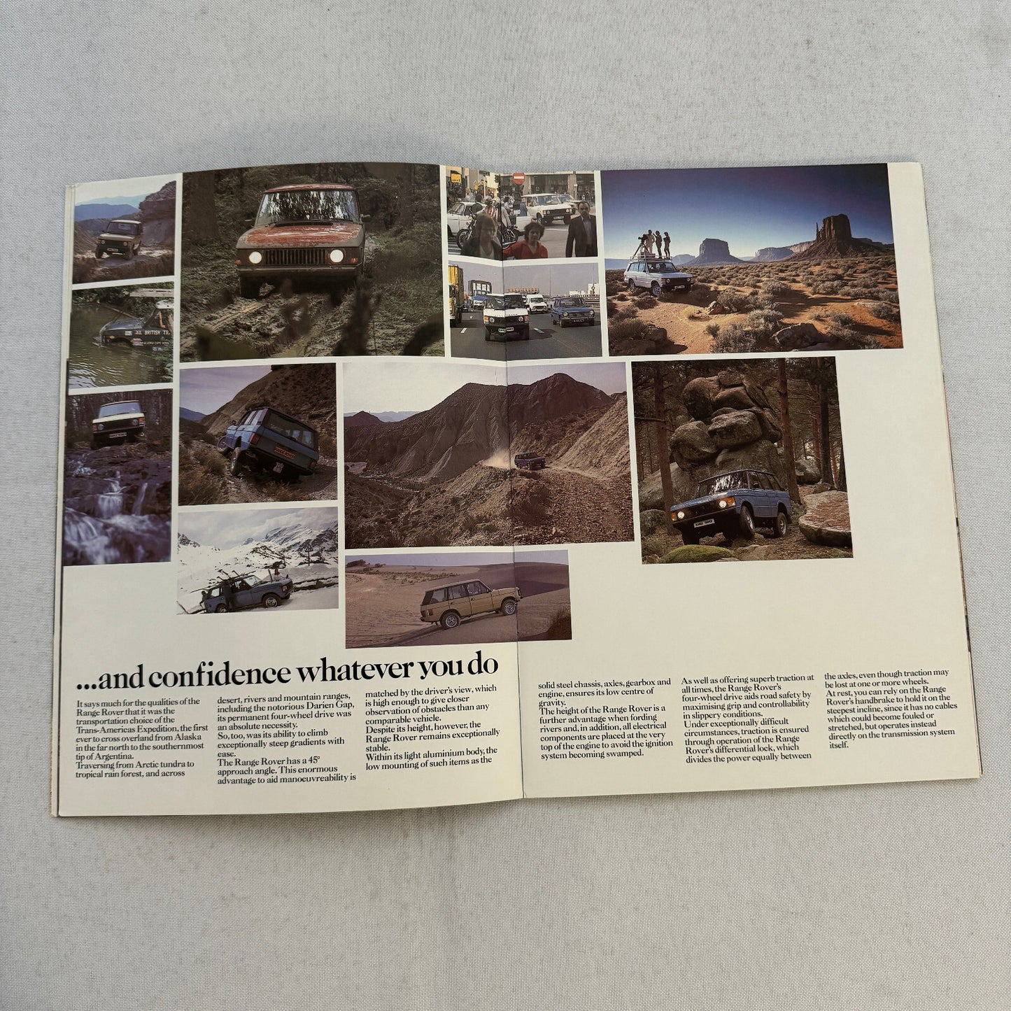 Land Rover Range Rover Sales Brochure Catalog Advertising Vintage UK