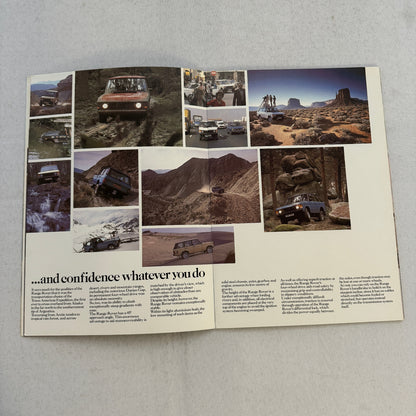 Land Rover Range Rover Sales Brochure Catalog Advertising Vintage UK