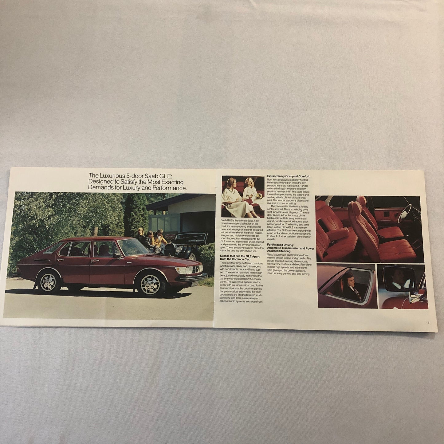 1978 Saab Sales Brochure Catalog Advertising 99 GL EMS GLE