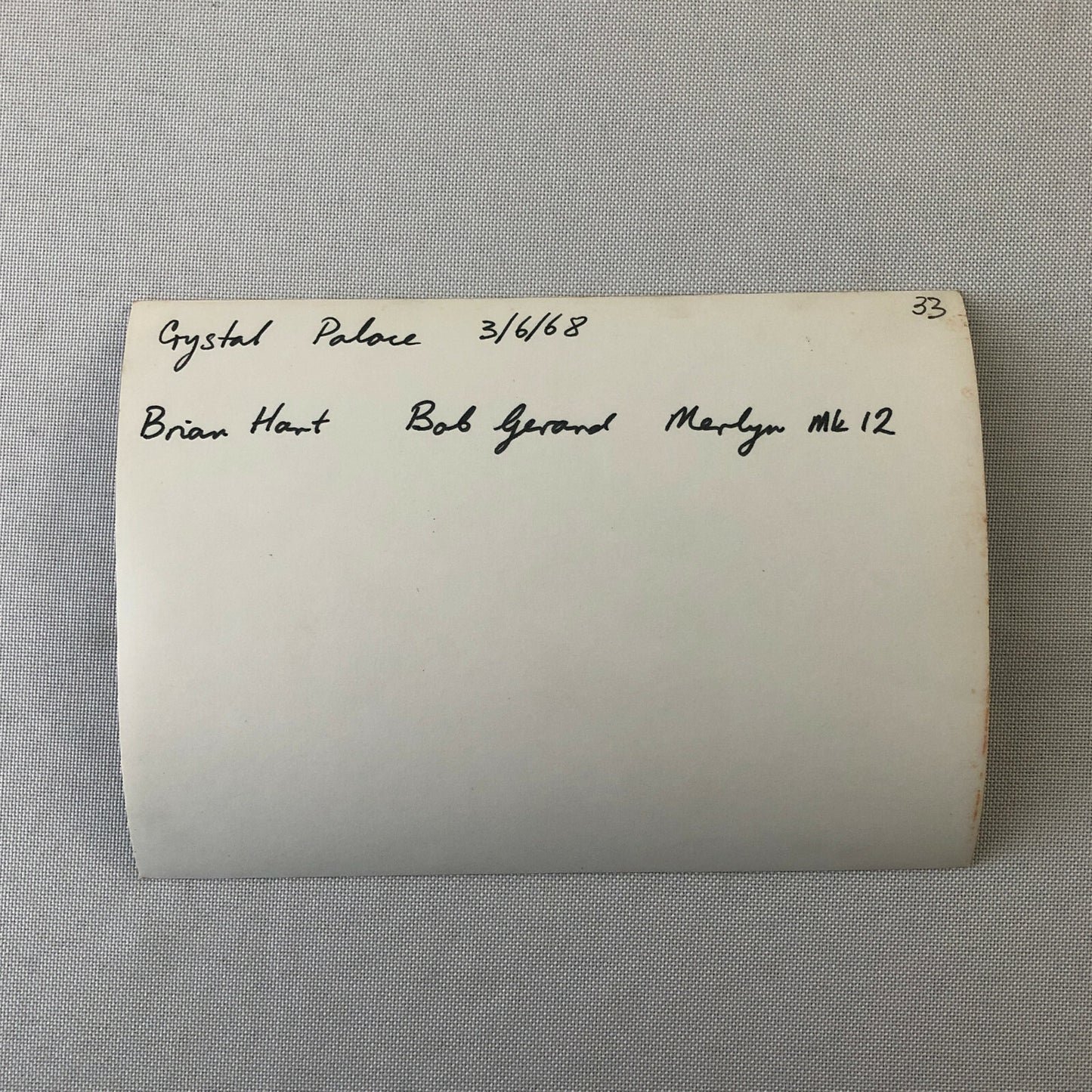 Vintage Racing Car Photo Photograph 1968 Merlyn MK12 Brian Hart Bob Gerard 