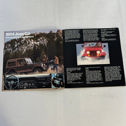 1984 Jeep Sales Brochure Catalog CJ Scrambler Pickup Renegade Laredo