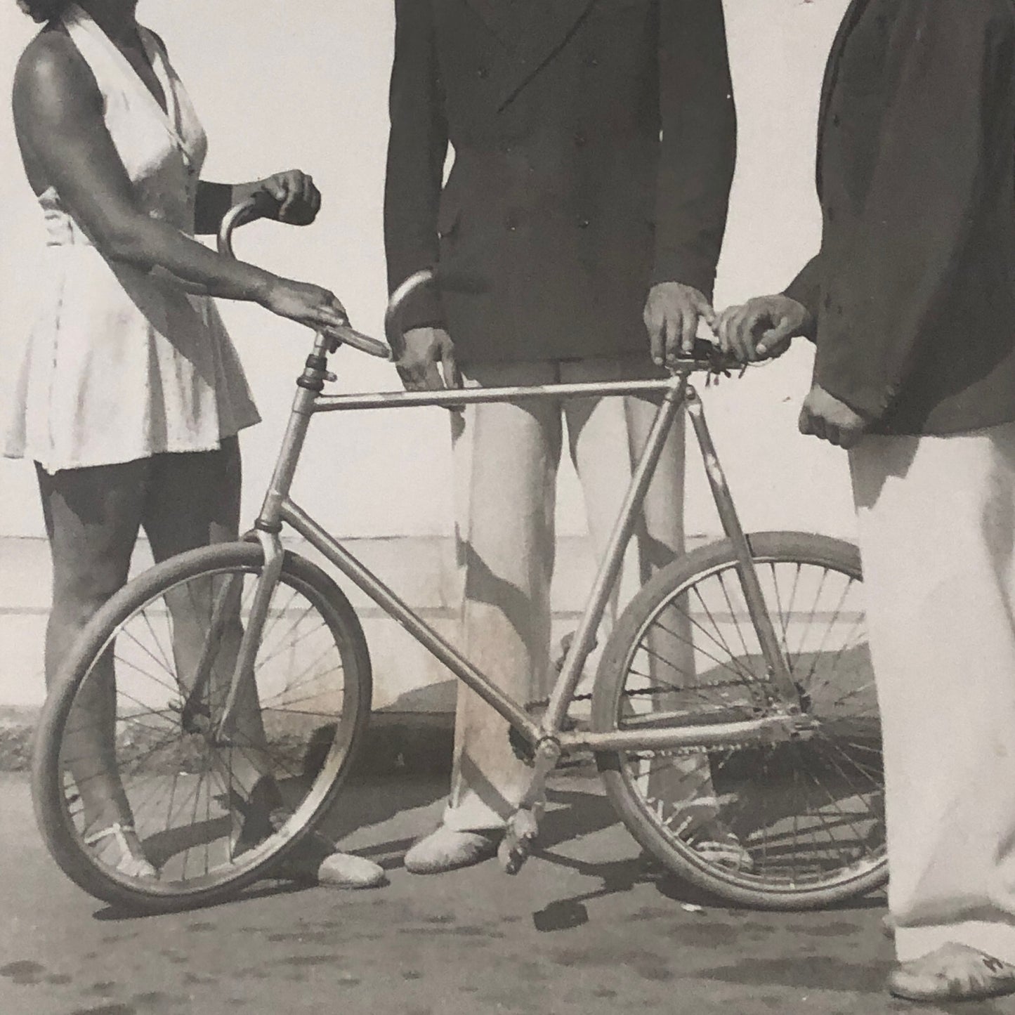 Circus Performer Bicycle Act Photo Photograph Vintage Dan Sayton & Ruth