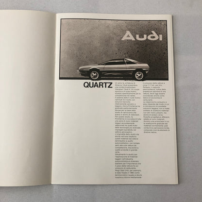 1981 Audi Quartz Pininfarina Concept Car Press Kit Brochure Photos Audi Coupe
