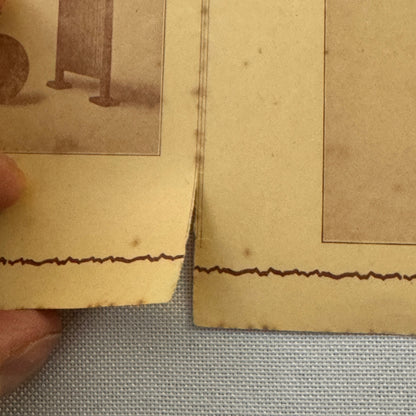 Circus Juggling Balancing Acrobat Act Ottare Vintage Brochure Advertising