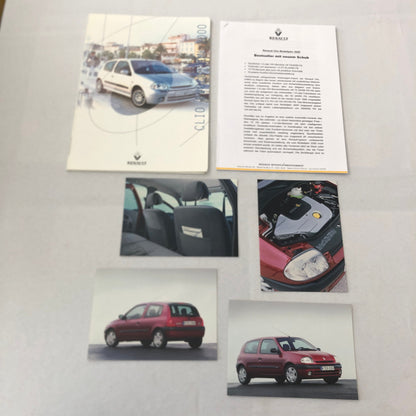 2000 Renault Clio Car Press Kit Brochure GERMAN Text