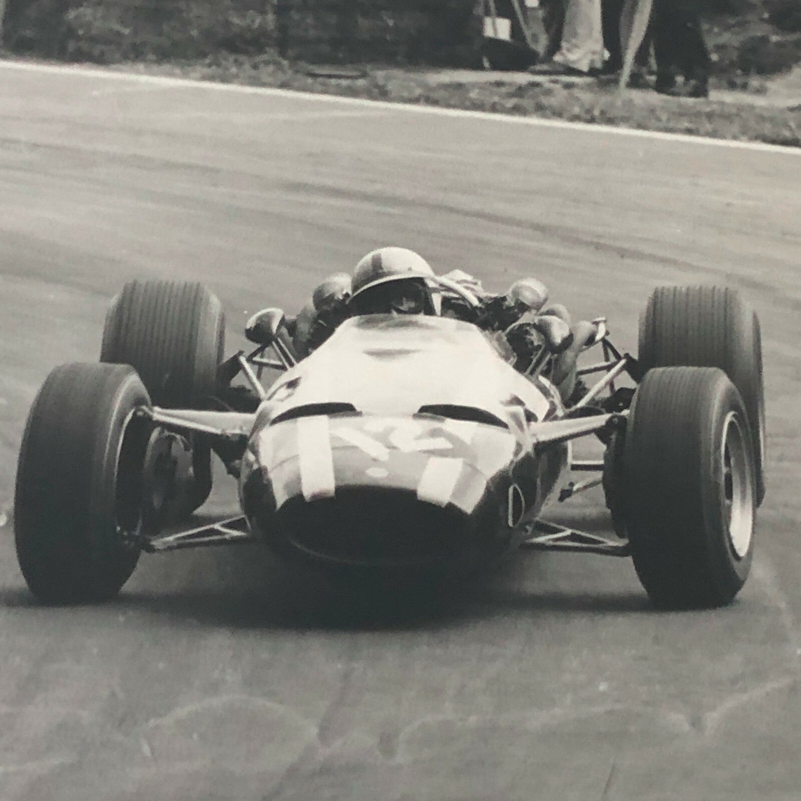 Vintage John Surtees Cooper Maserati British Grand Prix 1966 Photo Photograph 