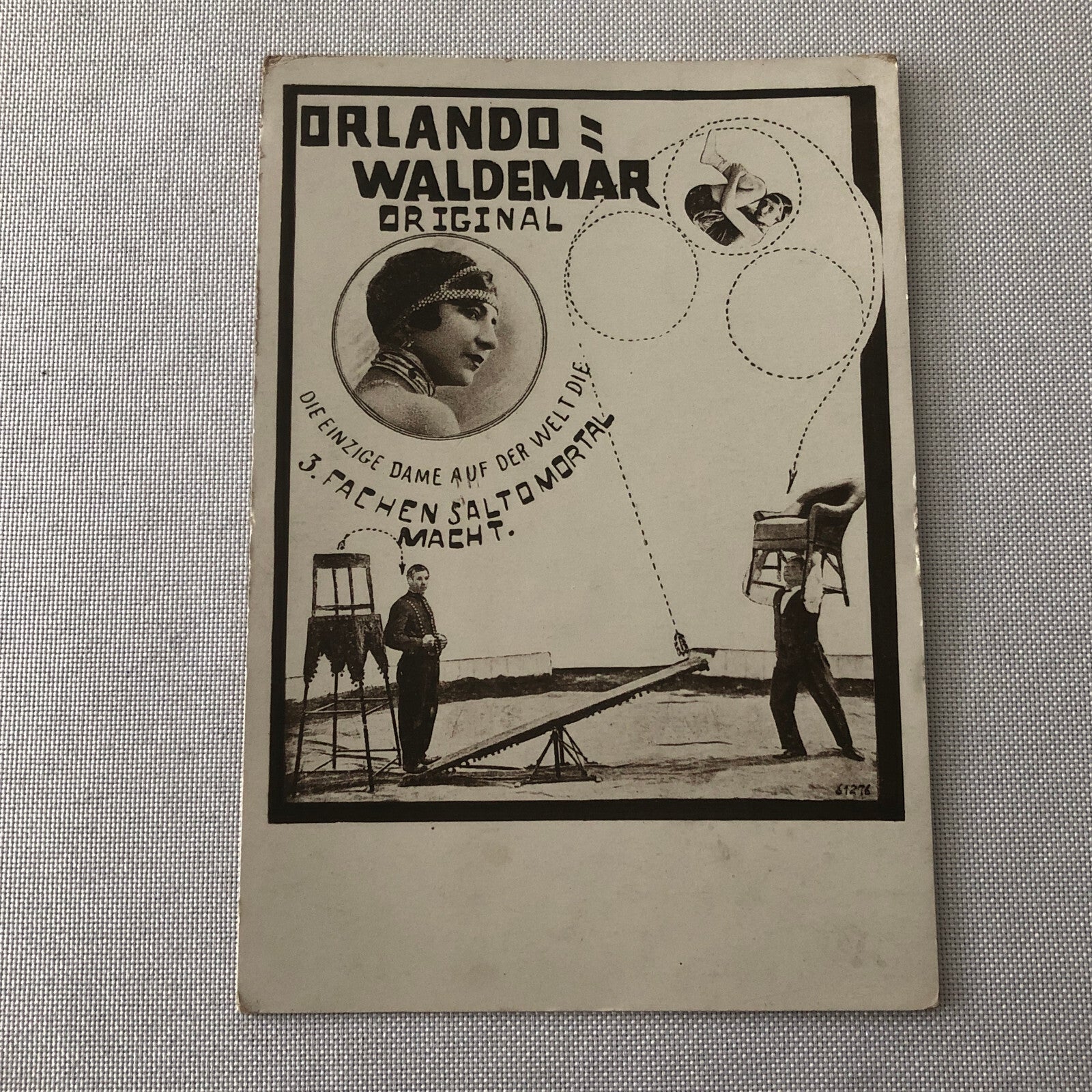 Circus Performer Acrobat Orlando Waldemar Germany Vintage Postcard Post Card