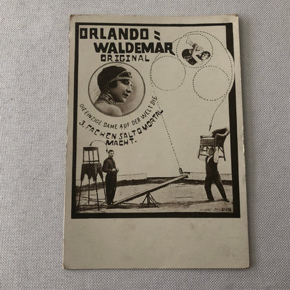 Circus Performer Acrobat Orlando Waldemar Germany Vintage Postcard Post Card