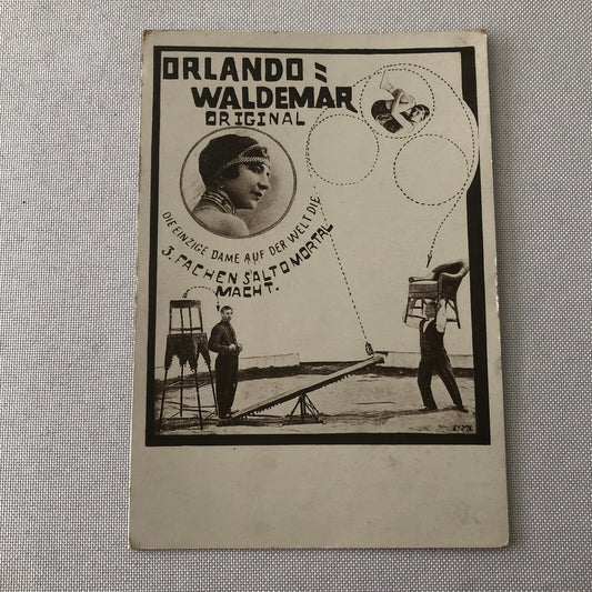 Circus Performer Acrobat Orlando Waldemar Germany Vintage Postcard Post Card