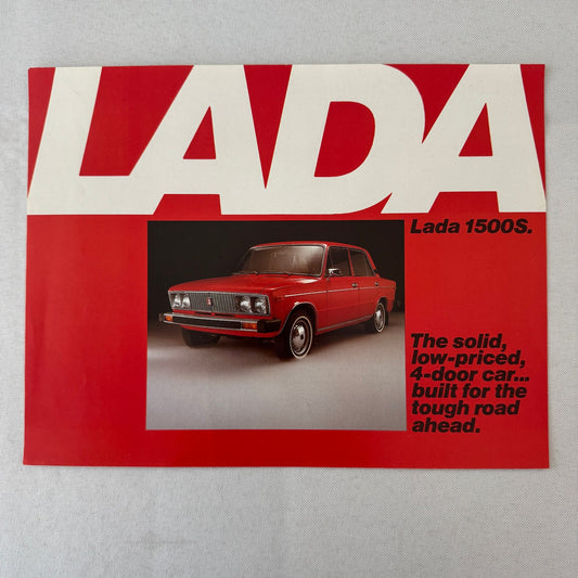 Lada 1500 S Car Sales Brochure Catalog Advertising Vintage Canadian Market